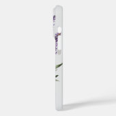 Coques Case-Mate iPhone Romantique Gris Violet Lavande Florale (Verso / Gauche)