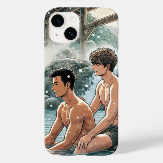Coques Case-Mate iPhone Romantique hiver onsen (Verso)