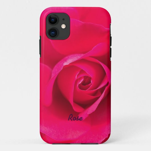 Coques Case-Mate iPhone Romantique Rose rose rouge Personnalisé v2 (Dos)