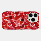 Coques Case-Mate iPhone Romantique Rose Rouge Petals Floral (Verso (horizontal))