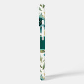 Coques Case-Mate iPhone Romantique Turquoise Green Cream Rose Floral (Verso / Gauche)