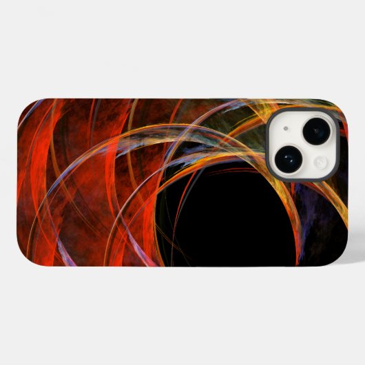 Coques Case-Mate iPhone Rompre le cercle de l'art Abstrait (Verso (horizontal))