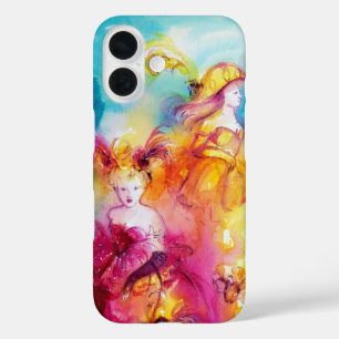Coques iPhone 16 RONDO EN LAGON / Bal mascarade vénitienne