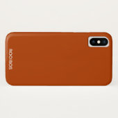 Coques Case-Mate iPhone Rooibos rouge brun nom (Dos (Horizontal))