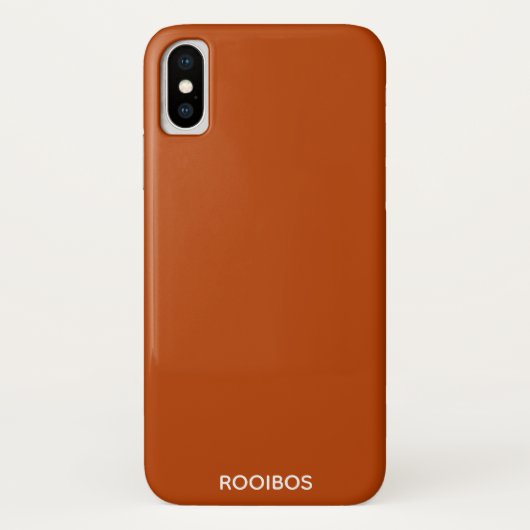 Coques Case-Mate iPhone Rooibos rouge brun nom (Dos)