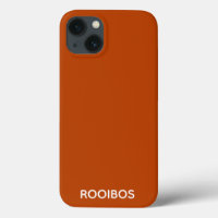 Rooibos rouge brun nom de couleur Coque-Mate iPhon