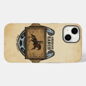 Coques Case-Mate iPhone Roping Cowboy AJOUTER LE NOM Western Family Horse  (Verso (horizontal))