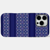 Coques Case-Mate iPhone Rosace bleue (Verso (horizontal))