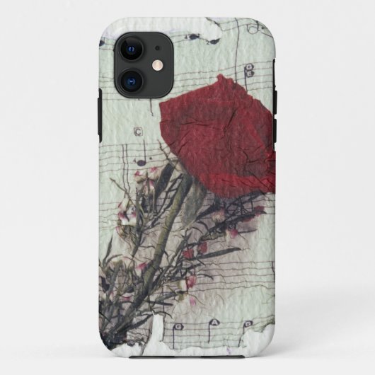 Coques Case-Mate iPhone <Rose and Music> par Kim Koza 2 (Dos)