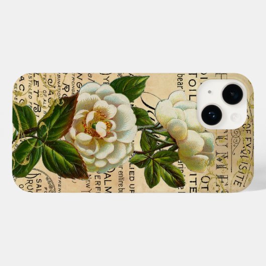 Coques Case-Mate iPhone Rose antique (Verso (horizontal))