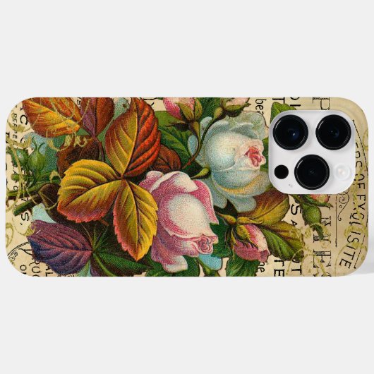Coques Case-Mate iPhone Rose antique (Verso (horizontal))