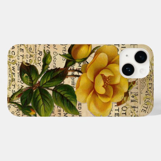 Coques Case-Mate iPhone Rose antique (Verso (horizontal))