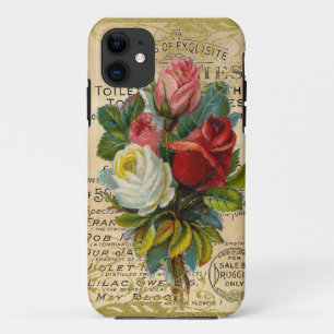 Coque iPhone 11 Rose antique