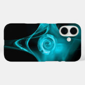 Coques Case-Mate iPhone Rose AQUA BLEU FRACTAL (Verso (horizontal))