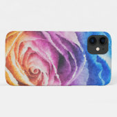 Coques Case-Mate iPhone Rose arc-en-ciel aquarelle (Dos (Horizontal))