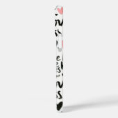 COQUES Case-Mate iPhone ROSE AVEC AMOUR ET COEURS NOIRS (Verso / Gauche)