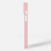 Coques Case-Mate iPhone Rose Blanche Élégant Nom en Calligraphie (Verso / Gauche)