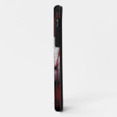 Coques Case-Mate iPhone Rose blanche sanglante (Dos/Gauche)