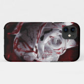Coques Case-Mate iPhone Rose blanche sanglante (Dos (Horizontal))