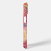 COQUES Case-Mate iPhone ROSE BLEU ABSTRAIT AVEC 3D RED RUBY GEMSTONE (Verso / Droite)