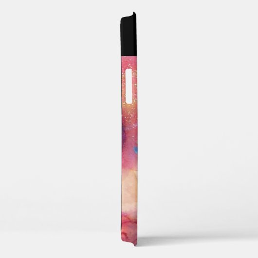 COQUES Case-Mate iPhone ROSE BLEU ABSTRAIT AVEC 3D RED RUBY GEMSTONE (Verso / Droite)