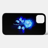 Coques Case-Mate iPhone Rose bleu brûlant (Verso (horizontal))