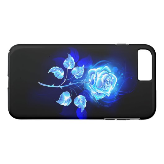 Coques Case-Mate iPhone Rose bleu brûlant (Dos (Horizontal))