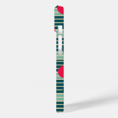 Coques Case-Mate iPhone Rose, Bleu clair, Rectangles Turquoises et cercles (Verso / Gauche)