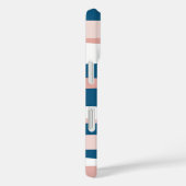Coques Case-Mate iPhone Rose bleu et blanc (Verso / Droite)