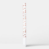 Coques Case-Mate iPhone Rose Bleu - Rose Gold Polka Motif Monogramme (Verso / Droite)