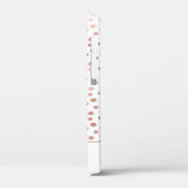 Coques Case-Mate iPhone Rose Bleu - Rose Gold Polka Motif Monogramme (Verso / Gauche)