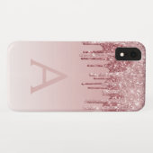 Coques Case-Mate iPhone Rose Bleu - Rose Parties scintillant Éperche Mono (Dos (Horizontal))