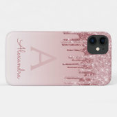 Coques Case-Mate iPhone Rose Bleu - Rose Parties scintillant Éperche Mono (Dos (Horizontal))