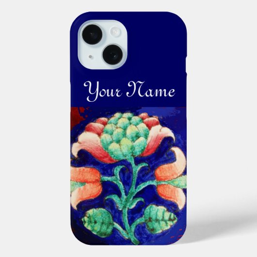 COQUES Case-Mate iPhone ROSE BLEU VERT FLORAL (Verso)