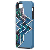 Coques Case-Mate iPhone Rose bleu WW (Dos gauche)