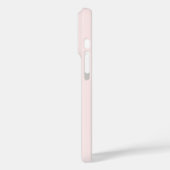 Coques Case-Mate iPhone Rose Blush moderne Nom du monogramme personnalisé (Verso / Gauche)