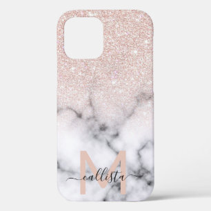 Case-Mate iPhone Case Rose brillant Parties scintillant or  Marbre Ombre