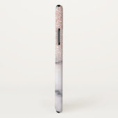 Coques Case-Mate iPhone Rose brillant Parties scintillant or  Marbre Ombre (Dos/Droite)