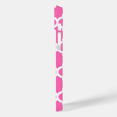 Coques Case-Mate iPhone Rose Chaud #2 Blanc Marocain #5 Navy 3 Monogramme (Verso / Gauche)