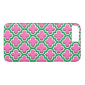 Coques Case-Mate iPhone Rose chaud #2, Emeraude, Quatrefoil marocain #5DS (Dos (Horizontal))