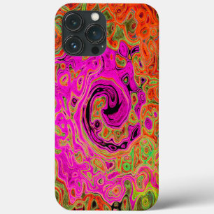 Case-Mate iPhone Case Rose Chaud Abstrait Rétro Liquide Tourbillon