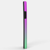 Coques Case-Mate iPhone Rose chaud et vert ombre (Dos/Droite)