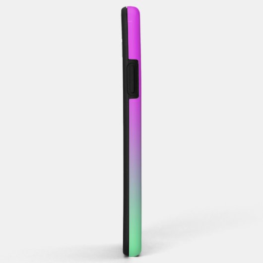 Coques Case-Mate iPhone Rose chaud et vert ombre (Dos/Droite)