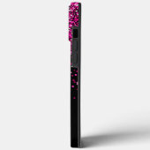 Coques Case-Mate iPhone Rose Chaud Faux Brillant Bokeh (Verso / Gauche)