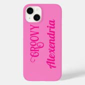 Coques Case-Mate iPhone Rose chaud personnalisé (Verso)