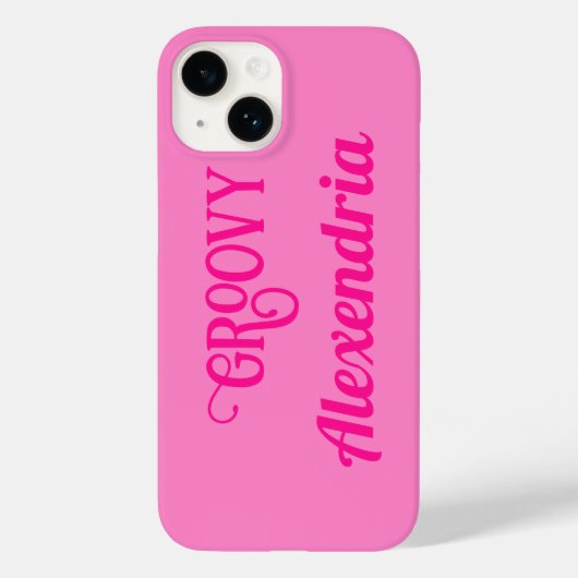 Coques Case-Mate iPhone Rose chaud personnalisé (Verso)