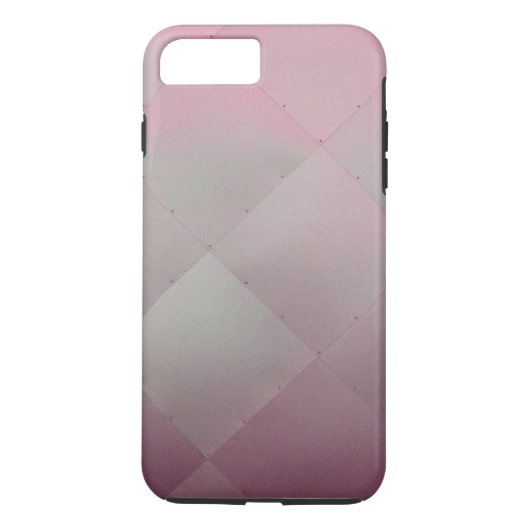 Coques Case-Mate iPhone Rose Checkered moderne brillant en métal (Dos)