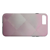 Coques Case-Mate iPhone Rose Checkered moderne brillant en métal (Dos (Horizontal))