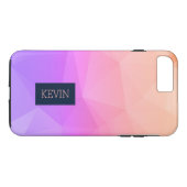 Coques Case-Mate iPhone Rose clair et lavande moderne Motif géométrique (Dos (Horizontal))