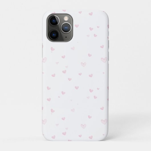 Coques Case-Mate iPhone Rose Coeur Motif Fille Romantique Aquarelle (Dos)